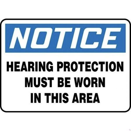 Accuform OSHA NOTICE SAFETY SIGN HEARING MPPA808XP MPPA808XP